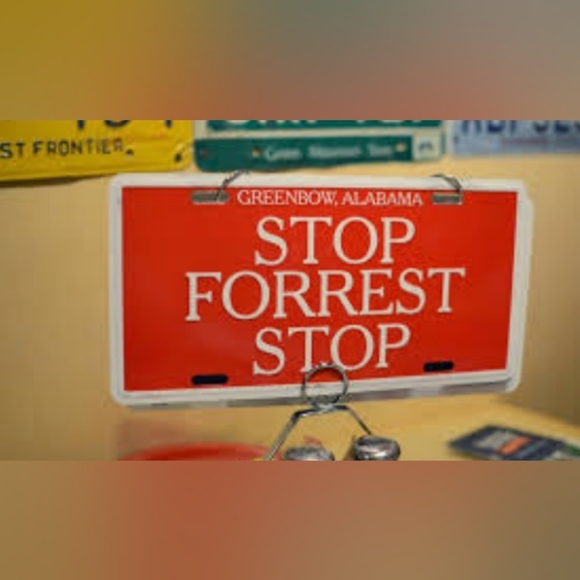 Stop Forrest Stop Metal Sign from Bubba Gump Shrimp Restaurants - Picture 4 of 7